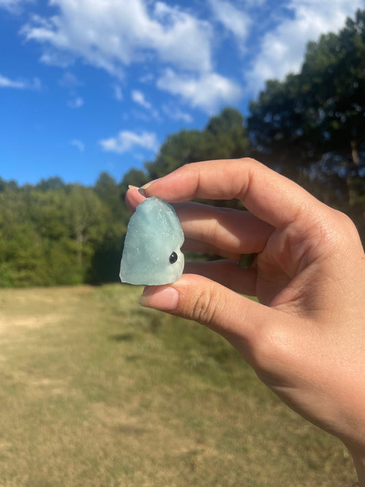 Mini Aquamarine rock buddy #1