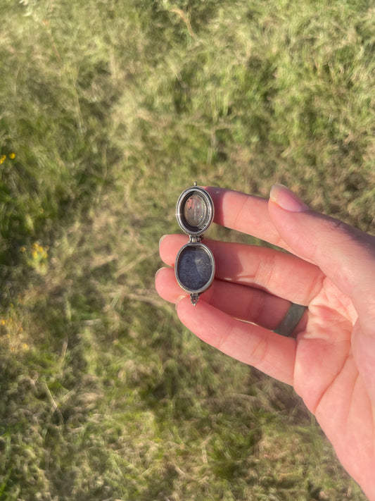 Labradorite locket