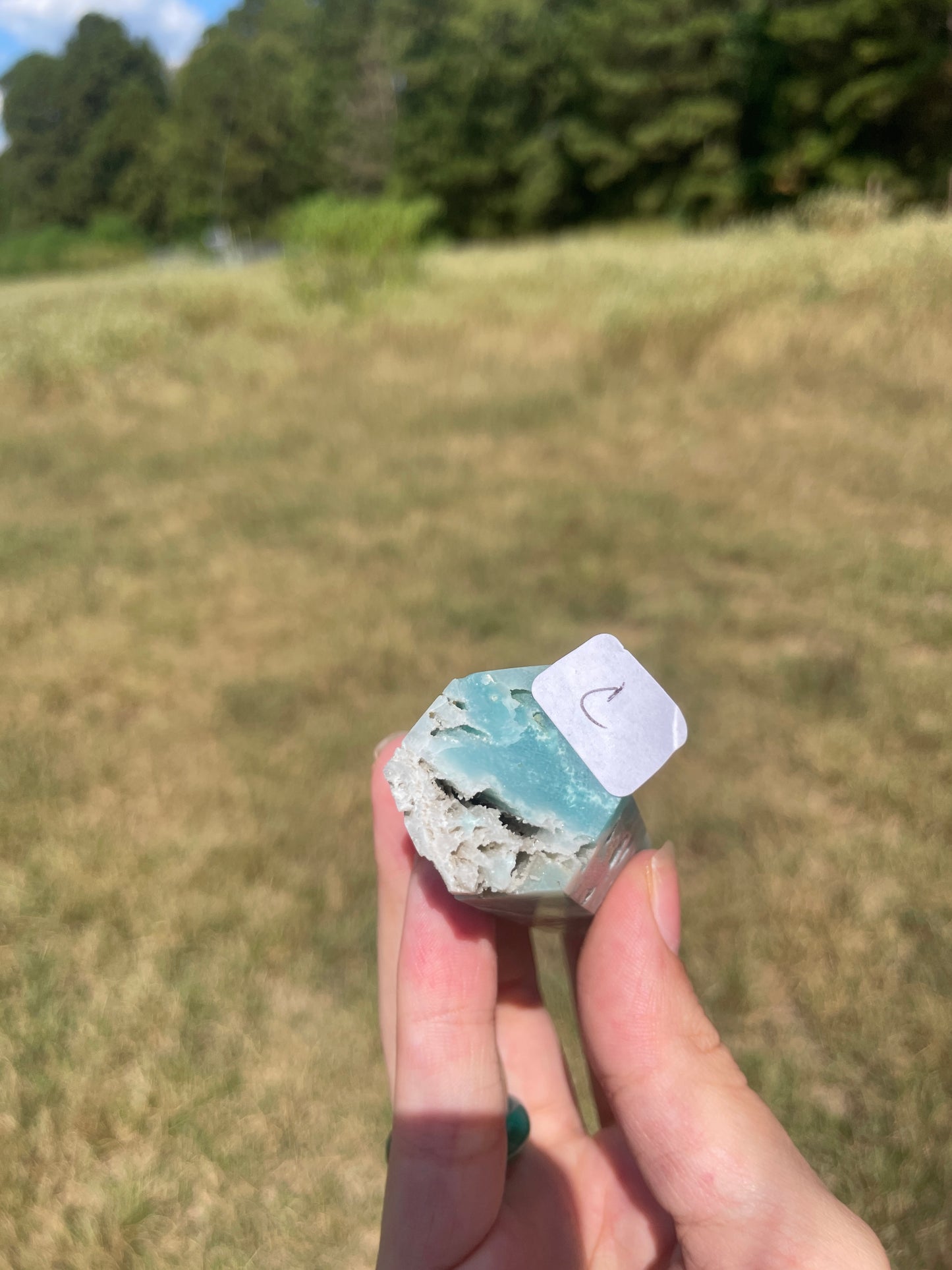 Druzy Carribean Calcite tower #3