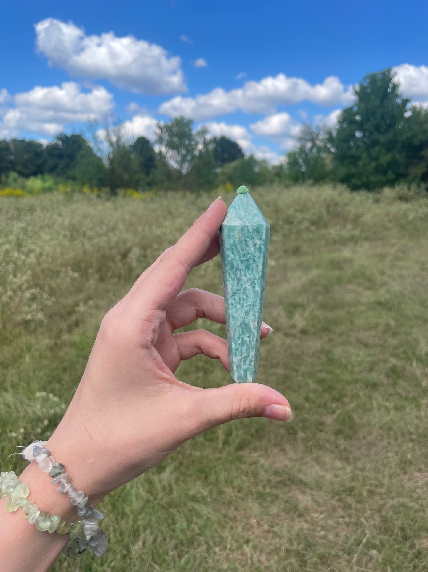 Amazonite Crystal Pipe (decor)