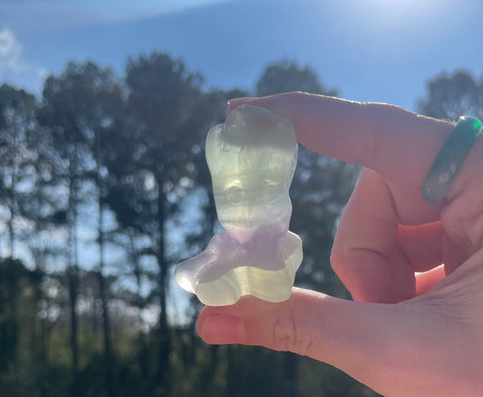 Mini Fluorite Groot Carving