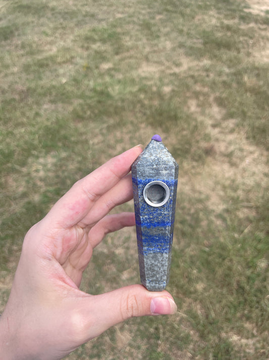 Lapis Crystal Pipe (decor)