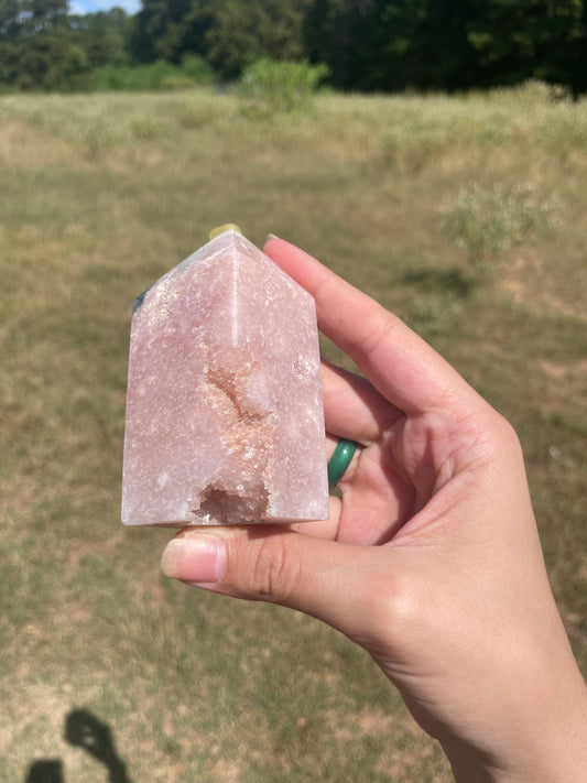 Druzy Pink Amethyst tower 5