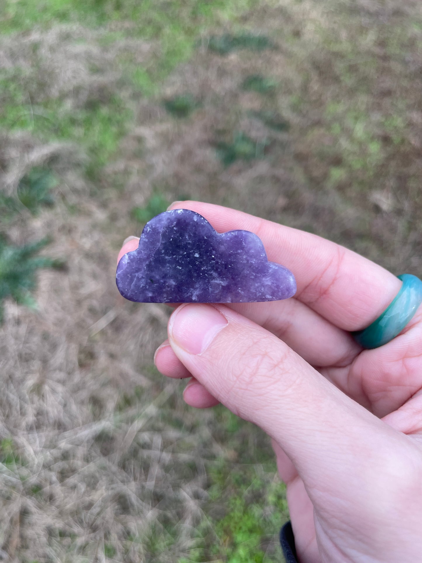 Dream Amethyst mini cloud carving