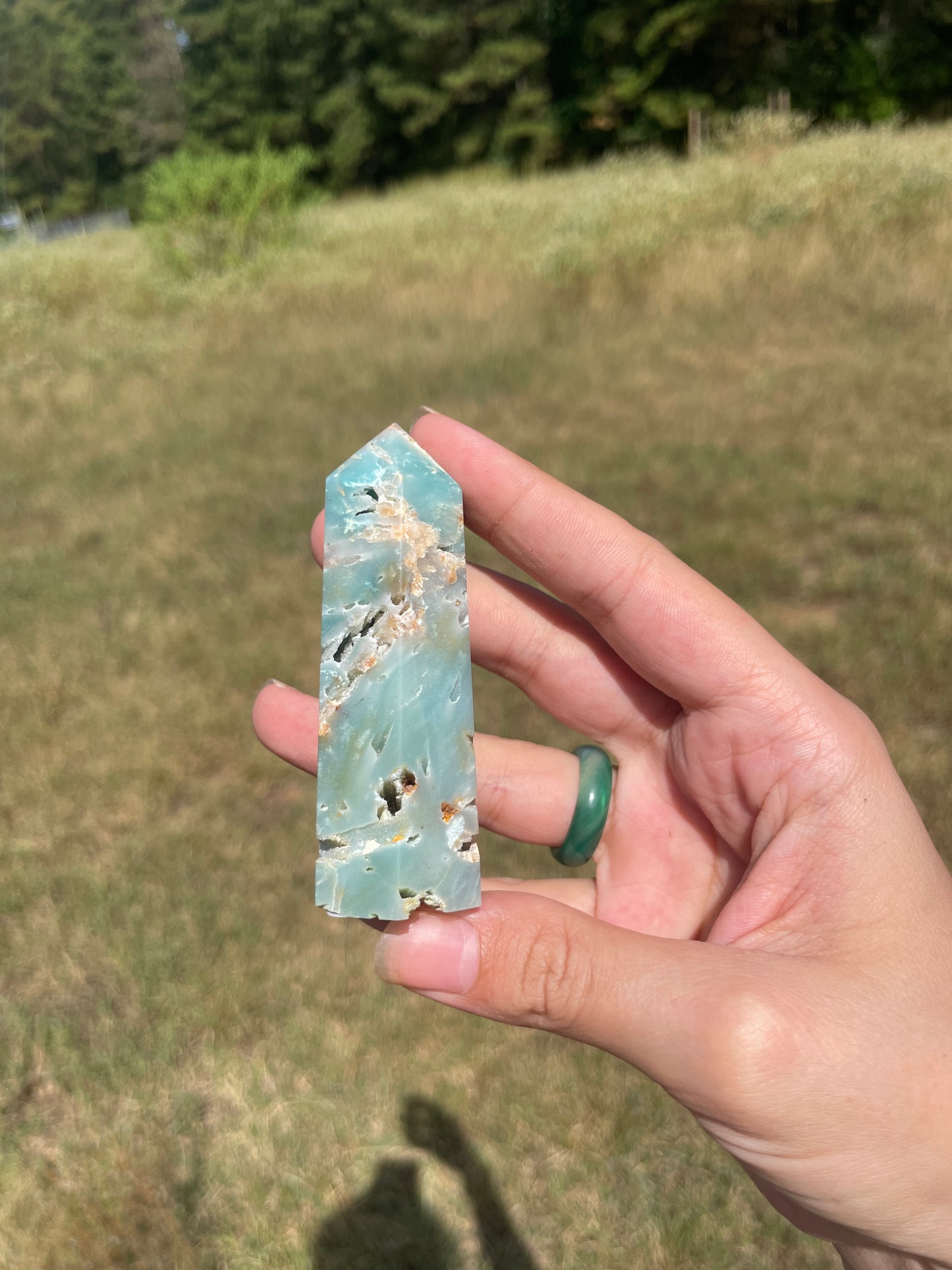 Druzy Carribean Calcite tower #2