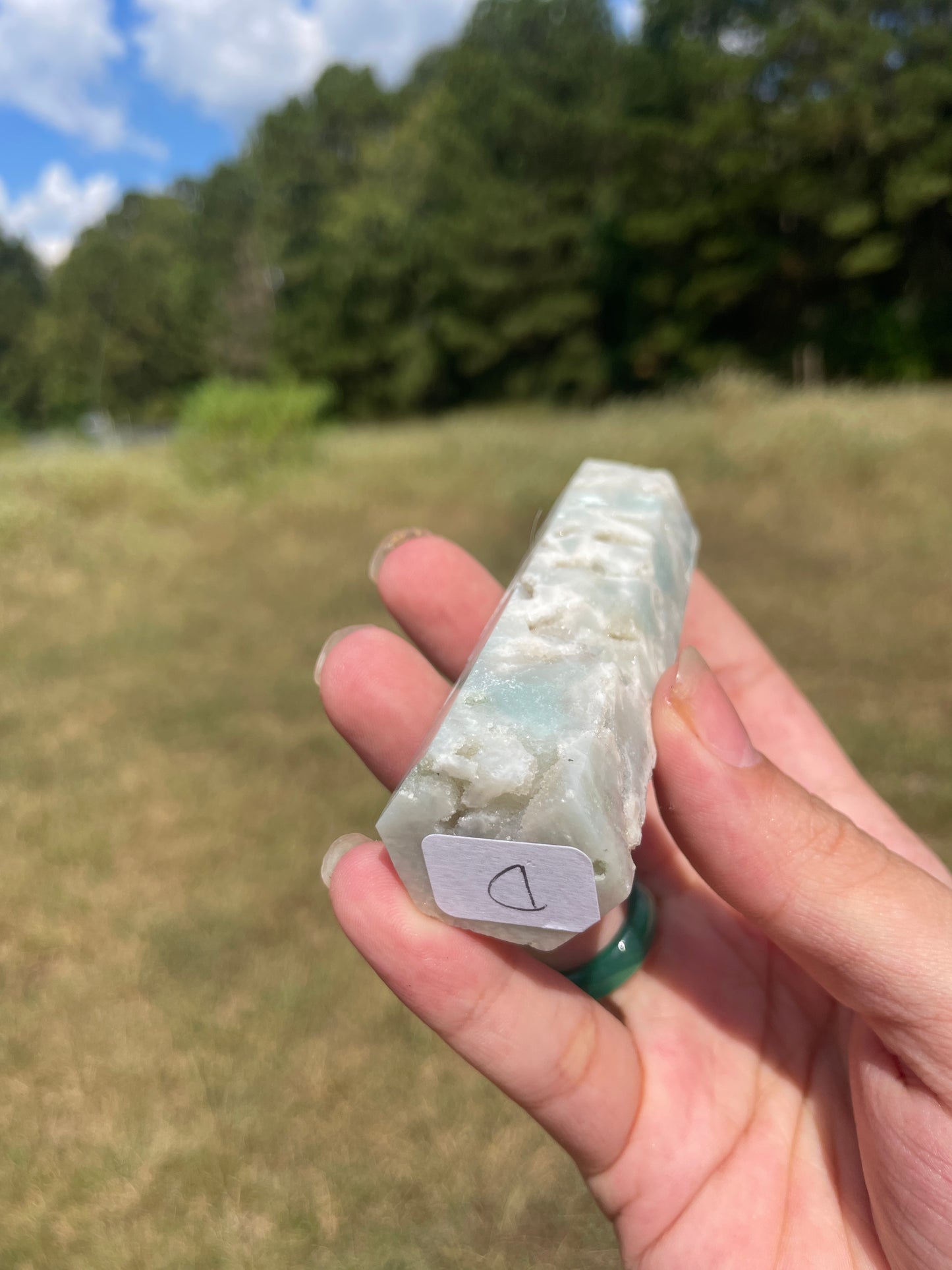 Druzy Carribean Calcite tower #4