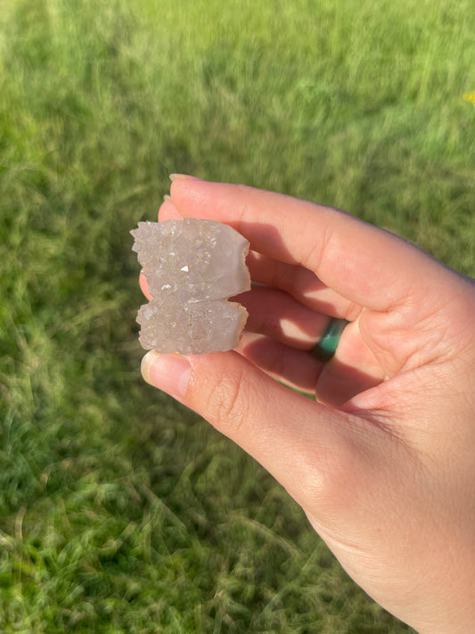 Druzy Amethyst cluster Butterfly Carving 🦋