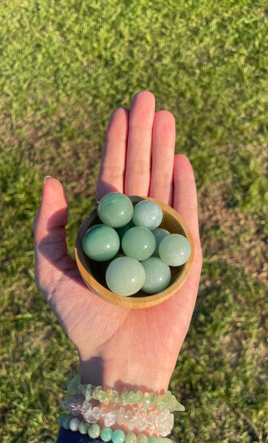 MINI Green Aventurine Sphere đź”®