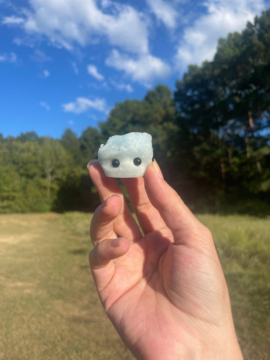 Mini aquamarine rock buddy