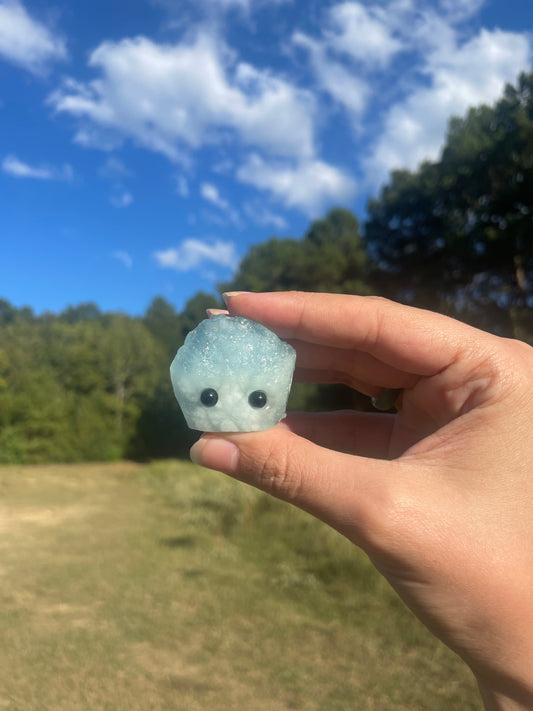 Mini Aquamarine rock buddy #1