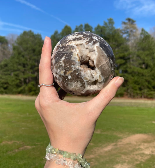 Large Druzy Sphalerite Sphere đź”®