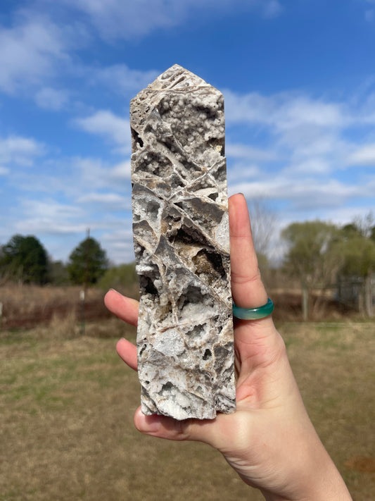 Large Super Druzy Sphalerite Tower