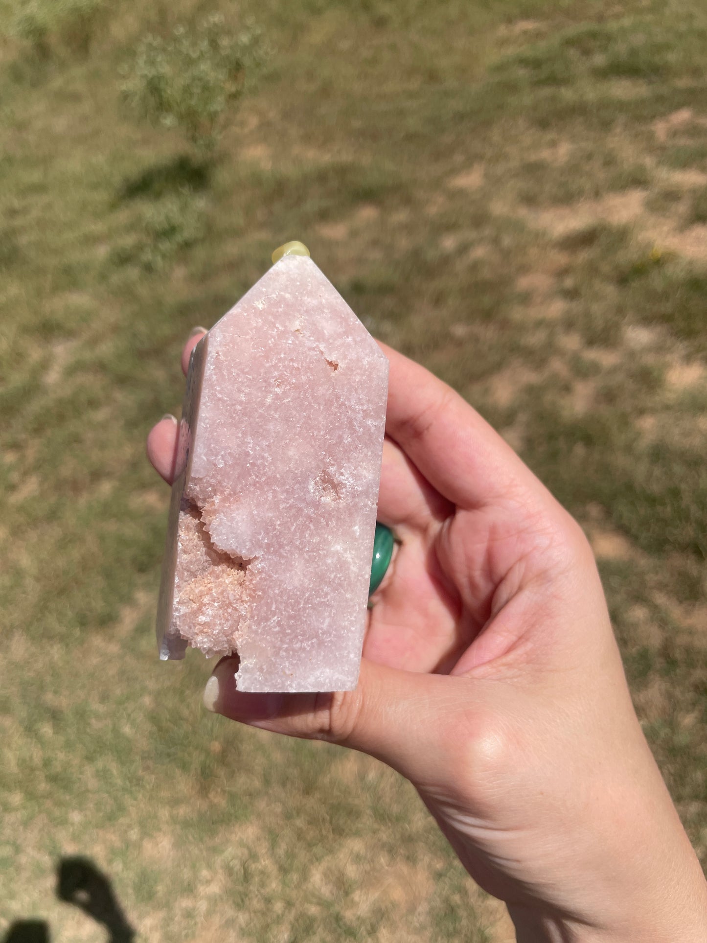 Druzy Pink Amethyst tower 5