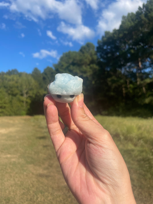 Mini aquamarine rock buddy