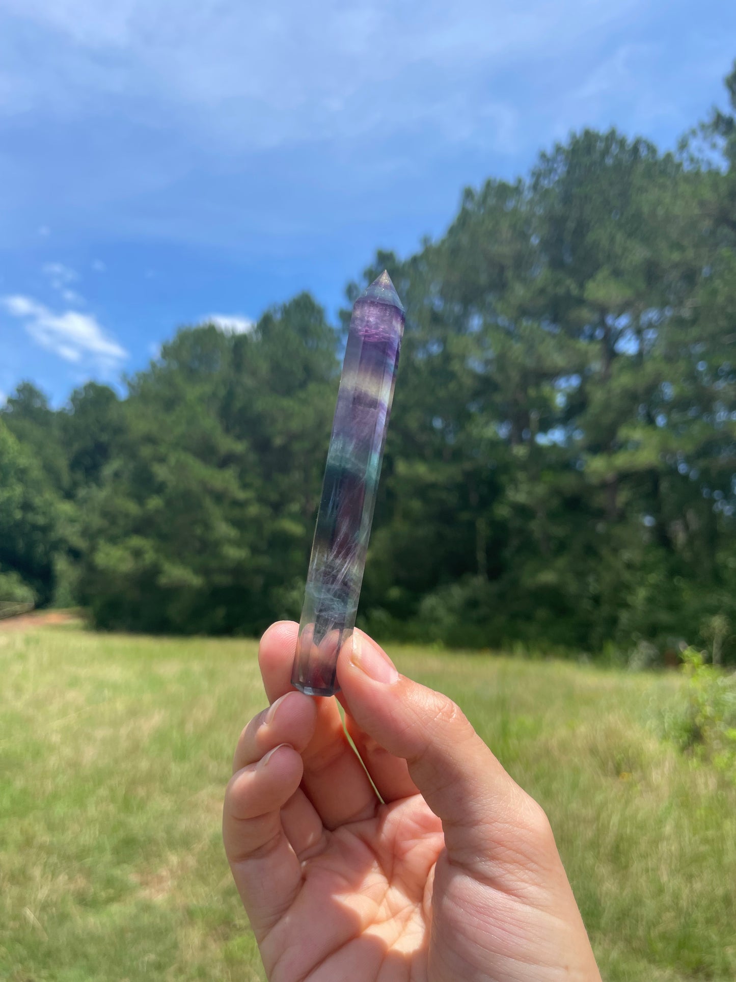 Banded Fluorite Tower #2