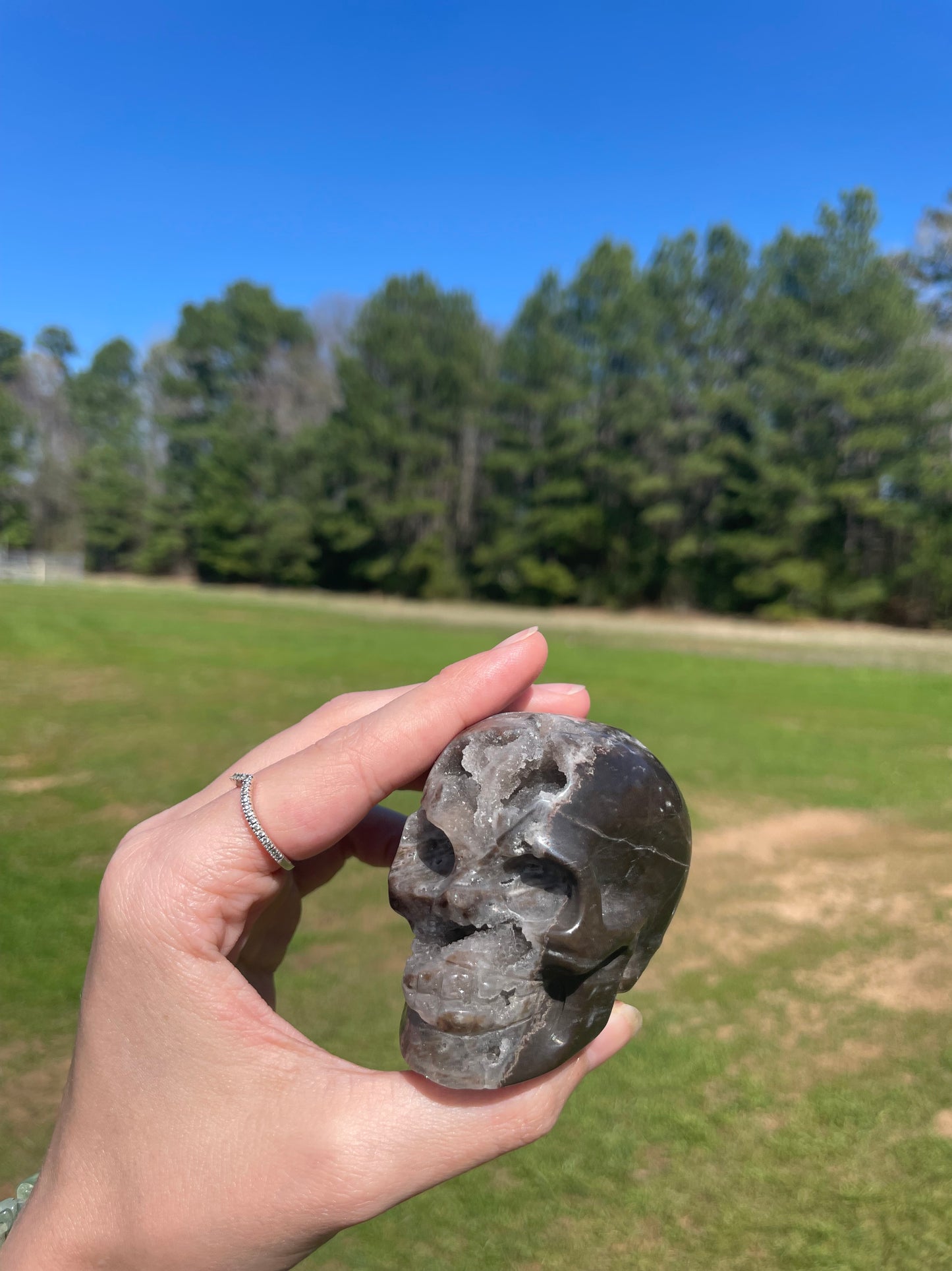 Druzy Sphalerite Skull #2🖤