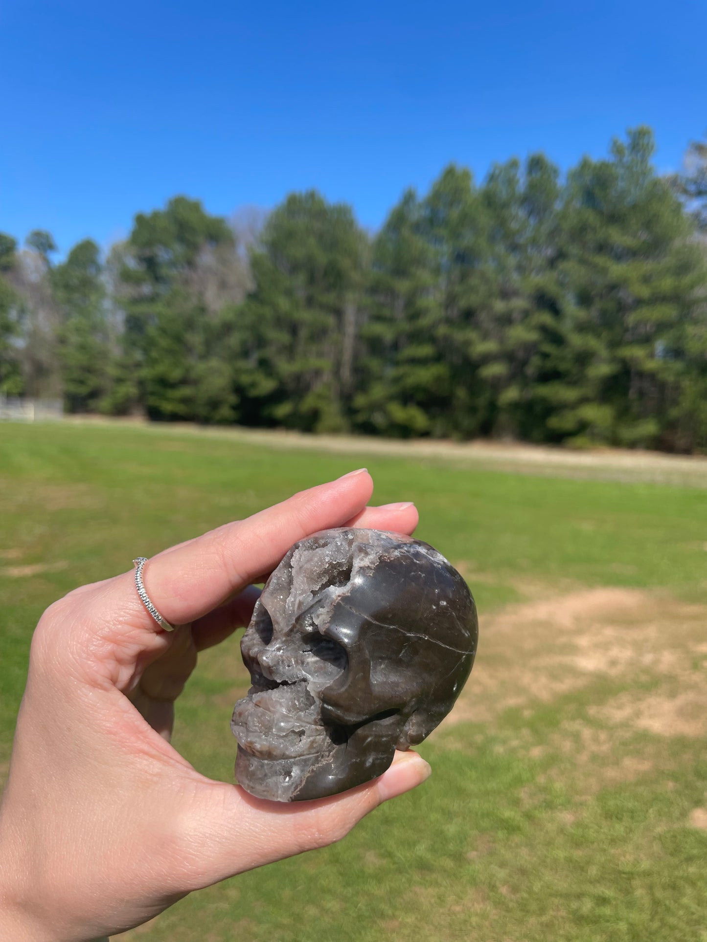 Druzy Sphalerite Skull #2🖤