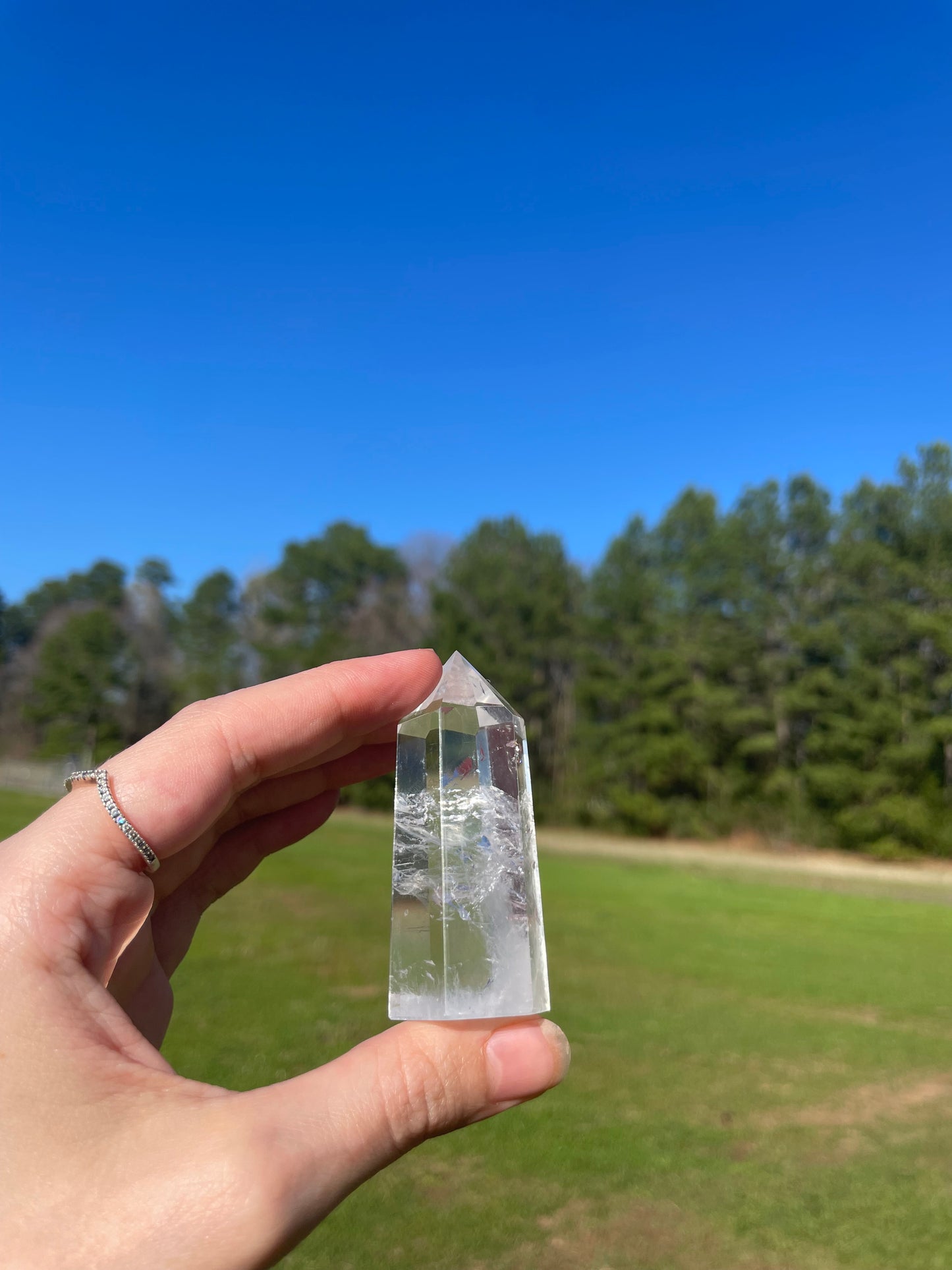 Imperfect Clear Quartz Tower w/inclusion #4