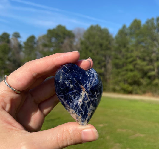 Sodalite Heart Palm Size💙 #1