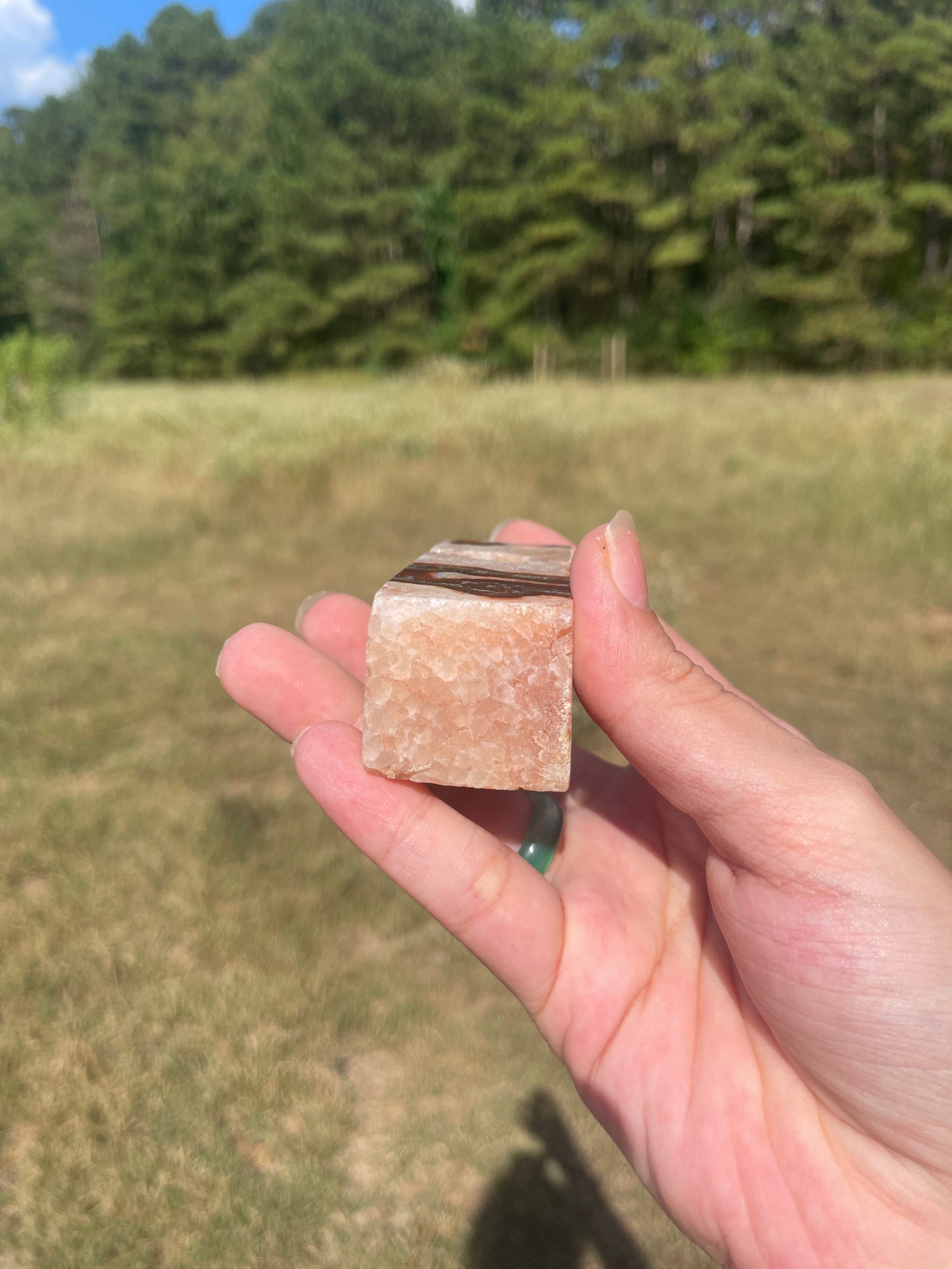 Druzy red Moss agate carnelian tower #5
