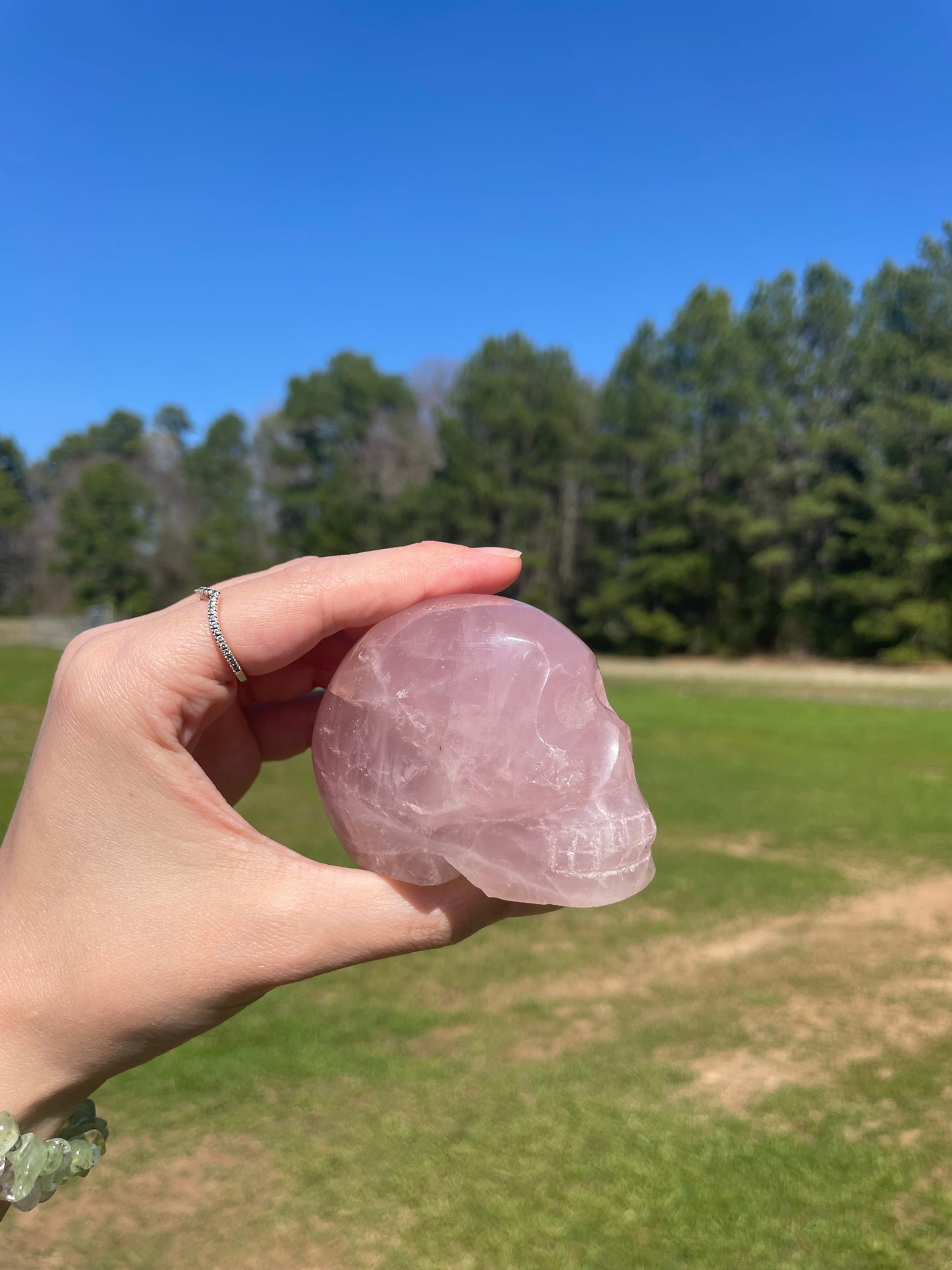 Imperfect Rose Quartz Skull