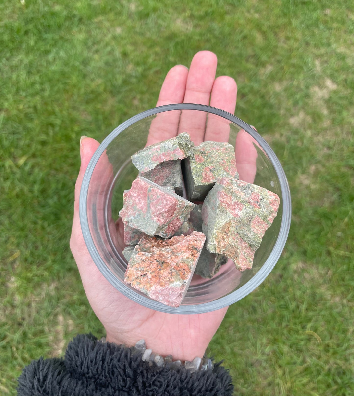 Unakite Raw Stone