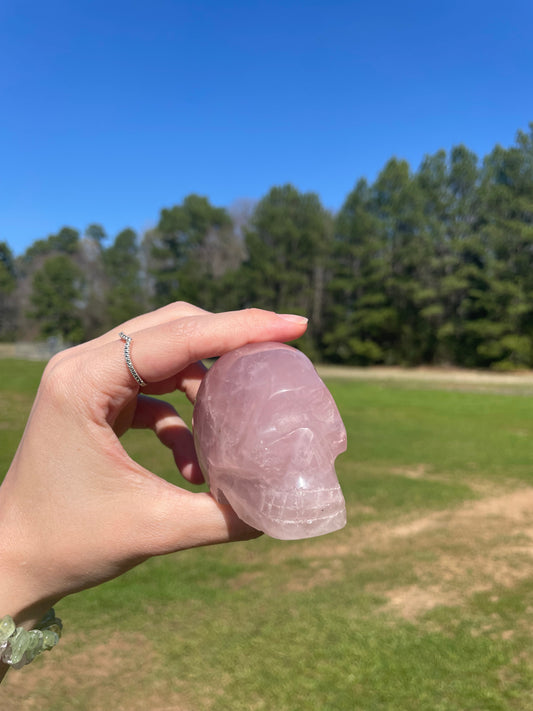 Imperfect Rose Quartz Skull