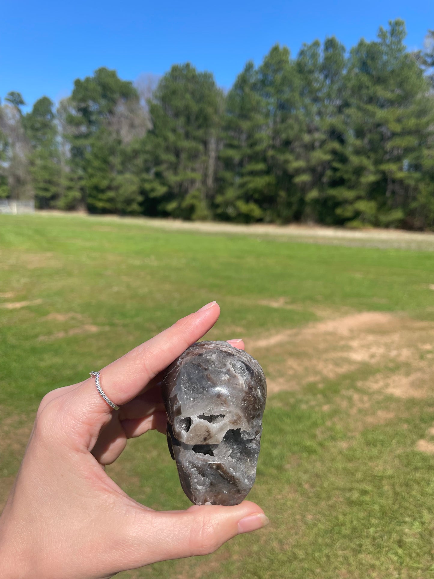 Druzy Sphalerite Skull #2🖤