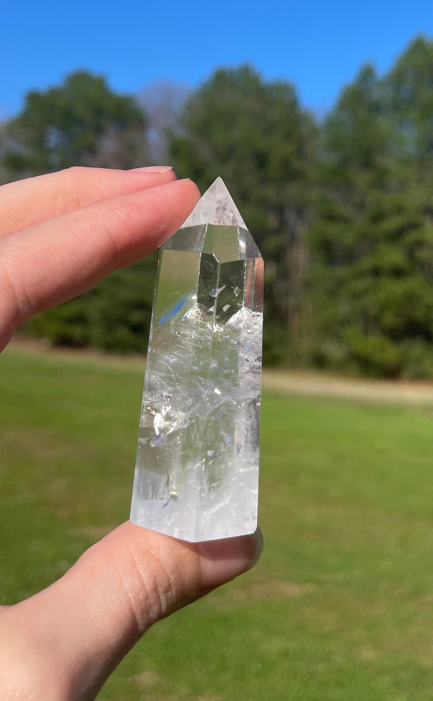 Imperfect Clear Quartz Tower w/inclusion #4