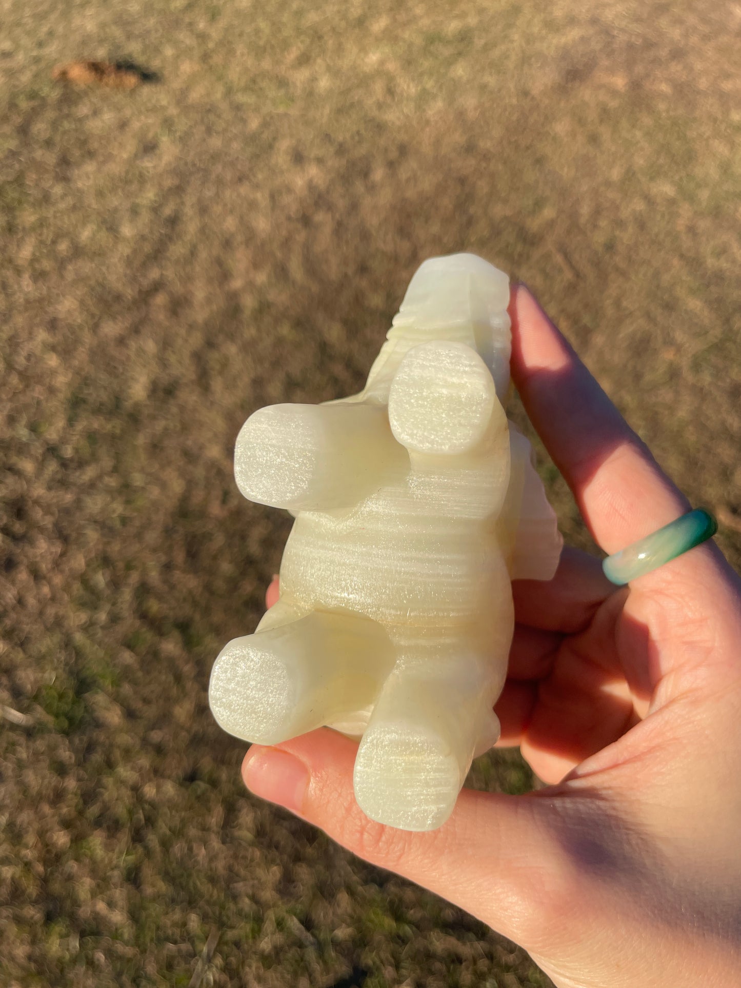 Banded Afghanistan Jade Elephant carving