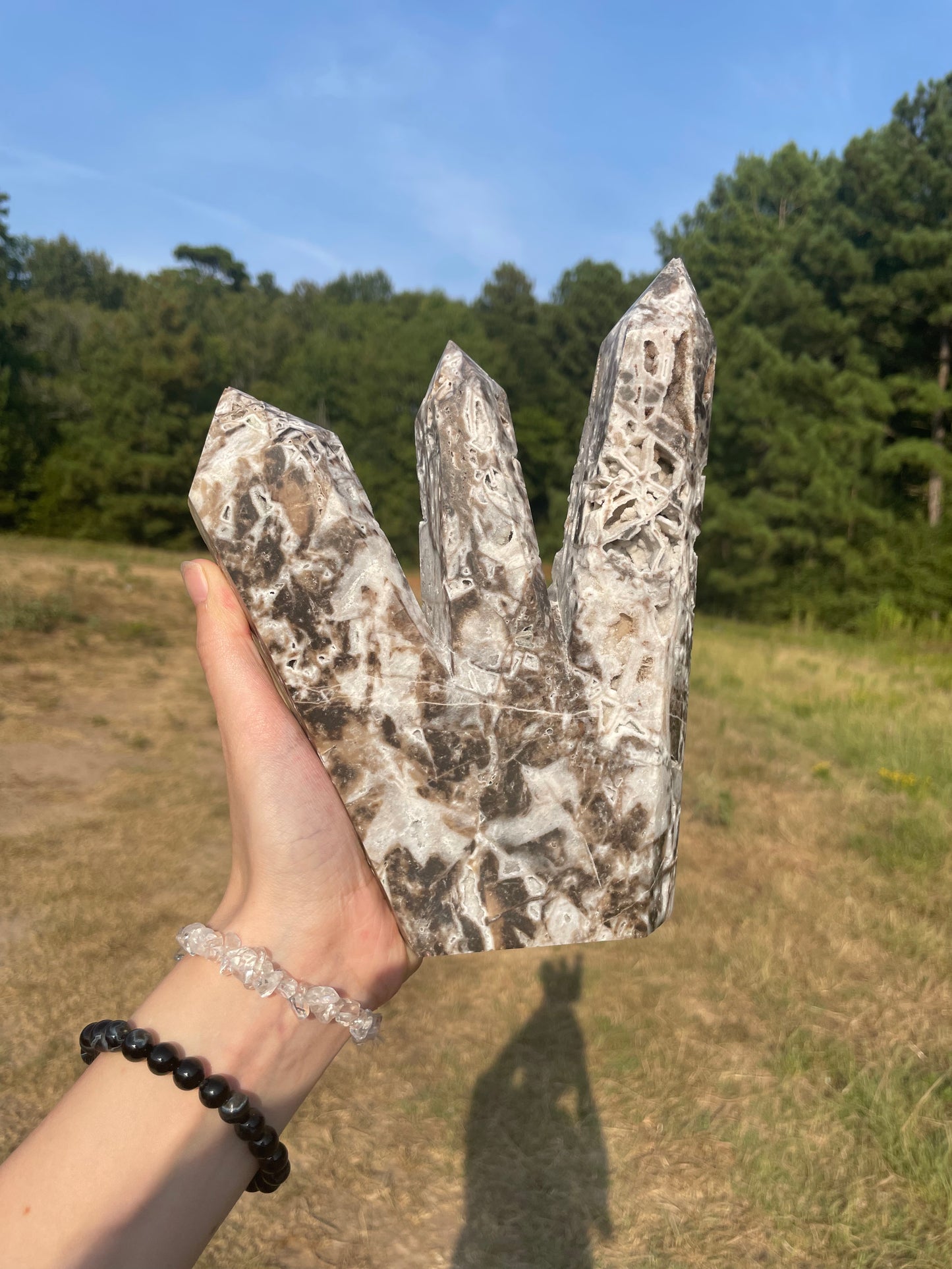 Large Druzy Sphalerite Triple Point Tower