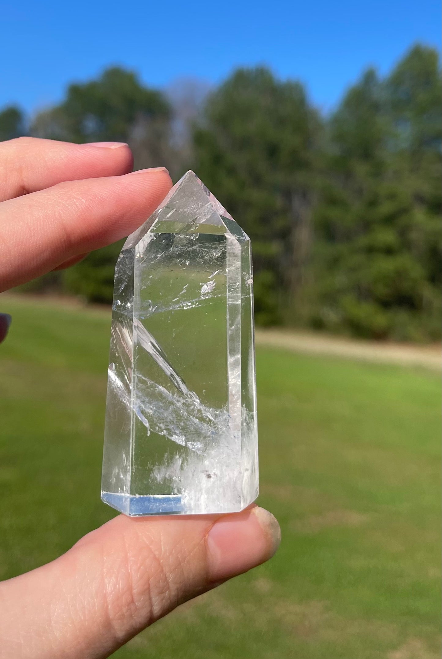 Imperfect Clear Quartz Tower (1) w/ inclusion🤍