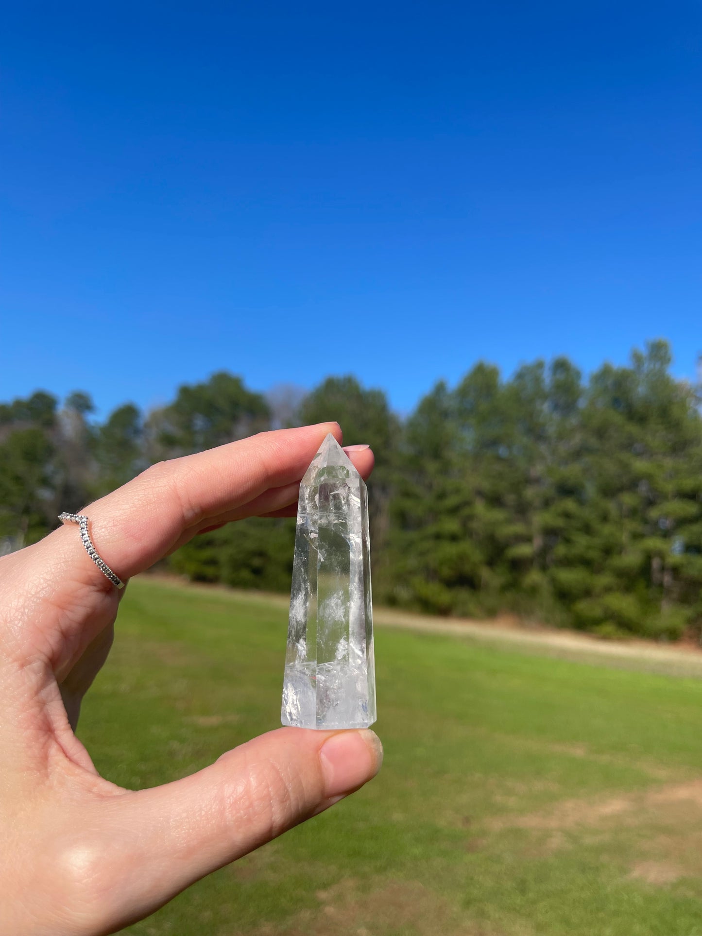 Clear Quartz Tower w/inclusions (2)✨