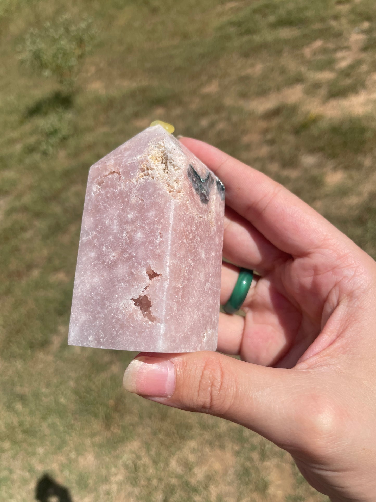 Druzy Pink Amethyst tower 5