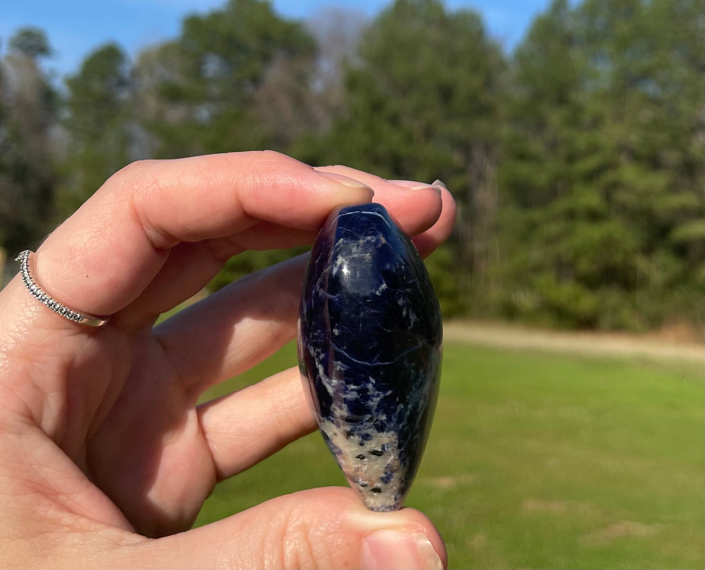 Sodalite Heart Palm Size💙 #1