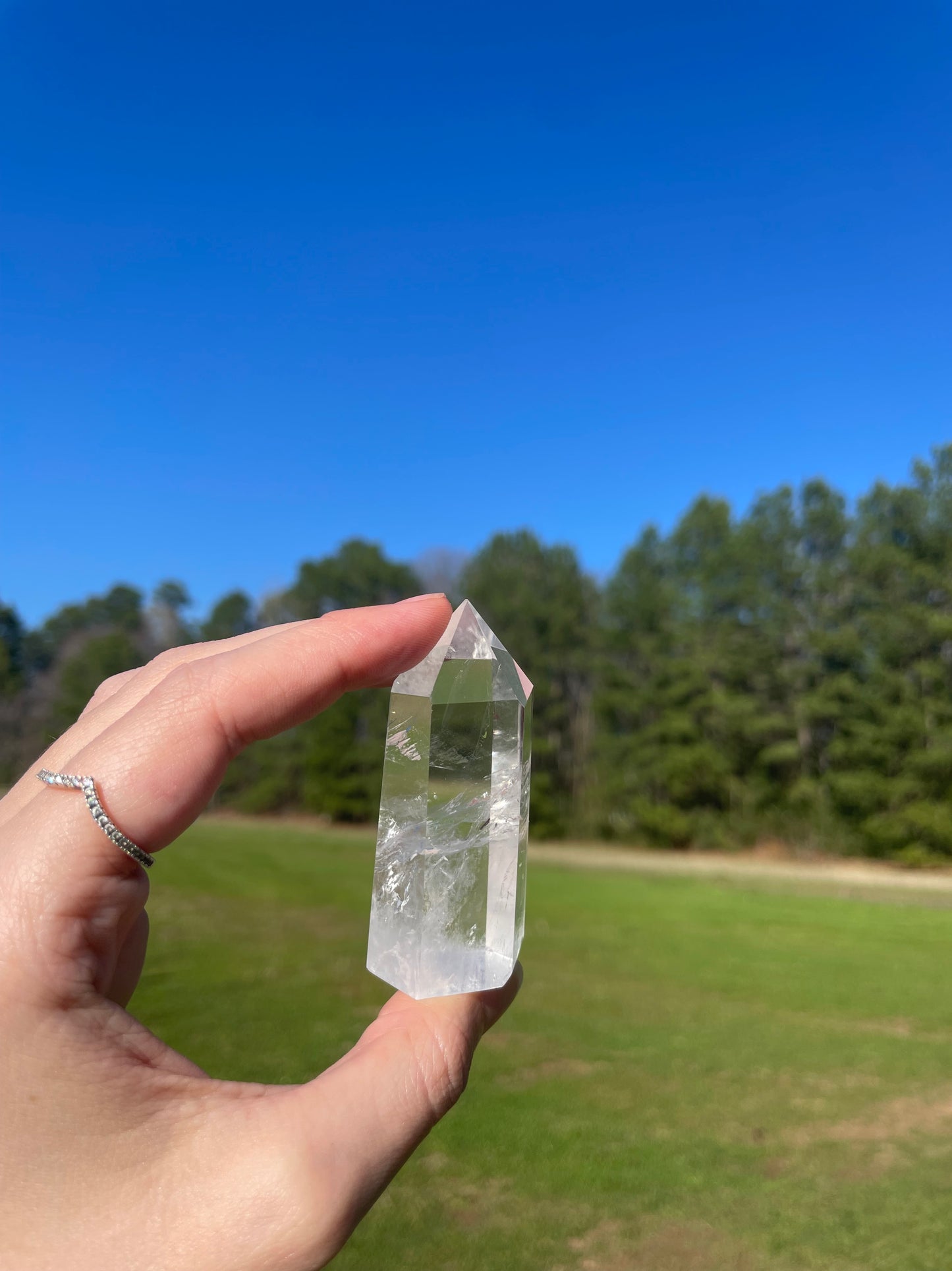 Imperfect Clear Quartz Tower w/inclusion #4