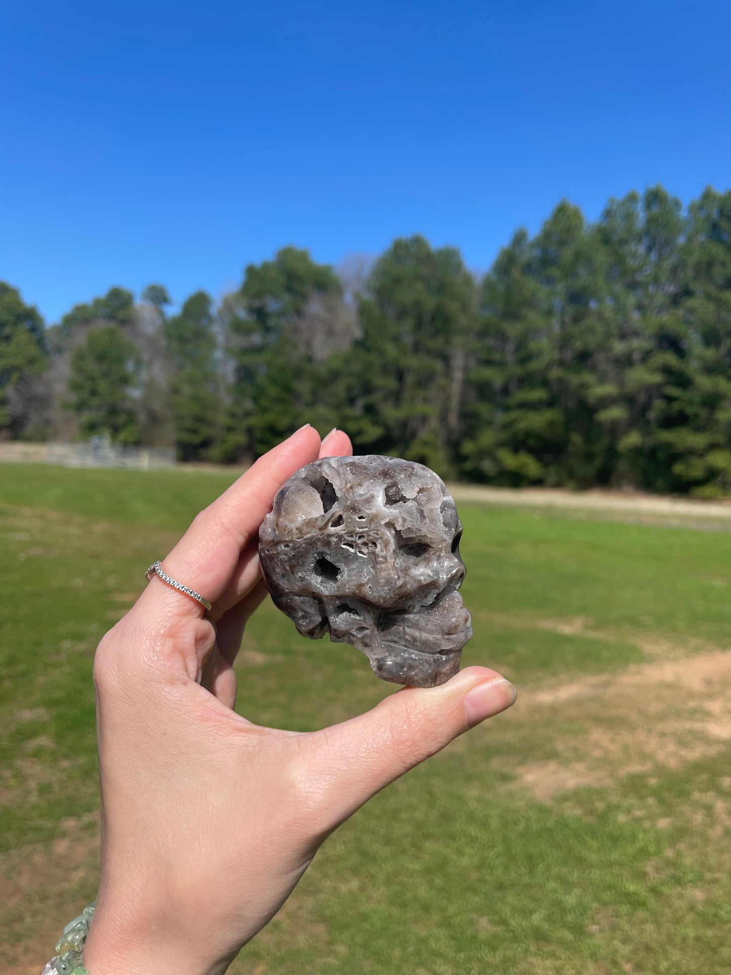 Druzy Sphalerite Skull #2🖤