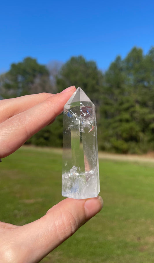 Clear Quartz Tower w/inclusions (2)✨