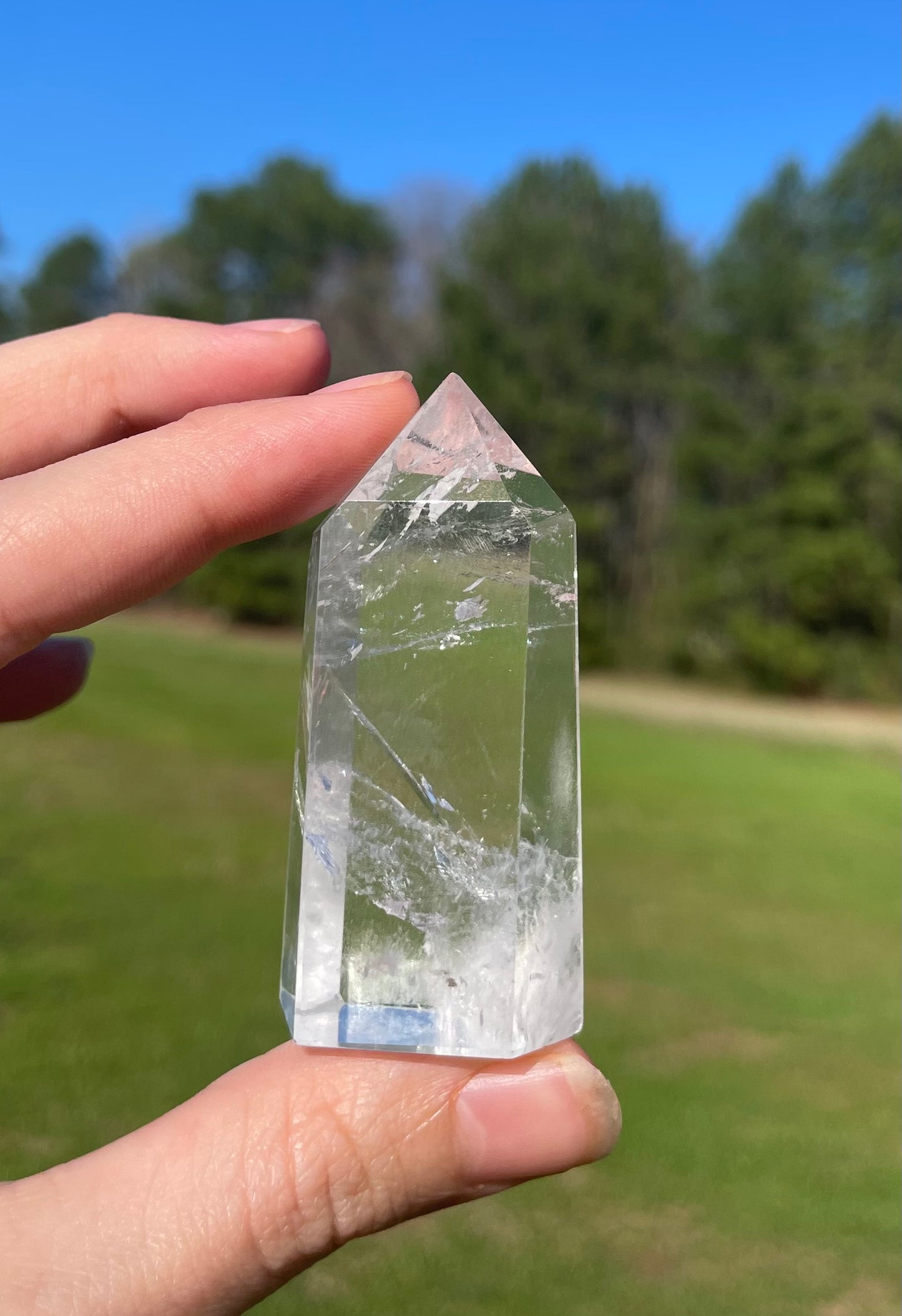 Imperfect Clear Quartz Tower (1) w/ inclusion🤍