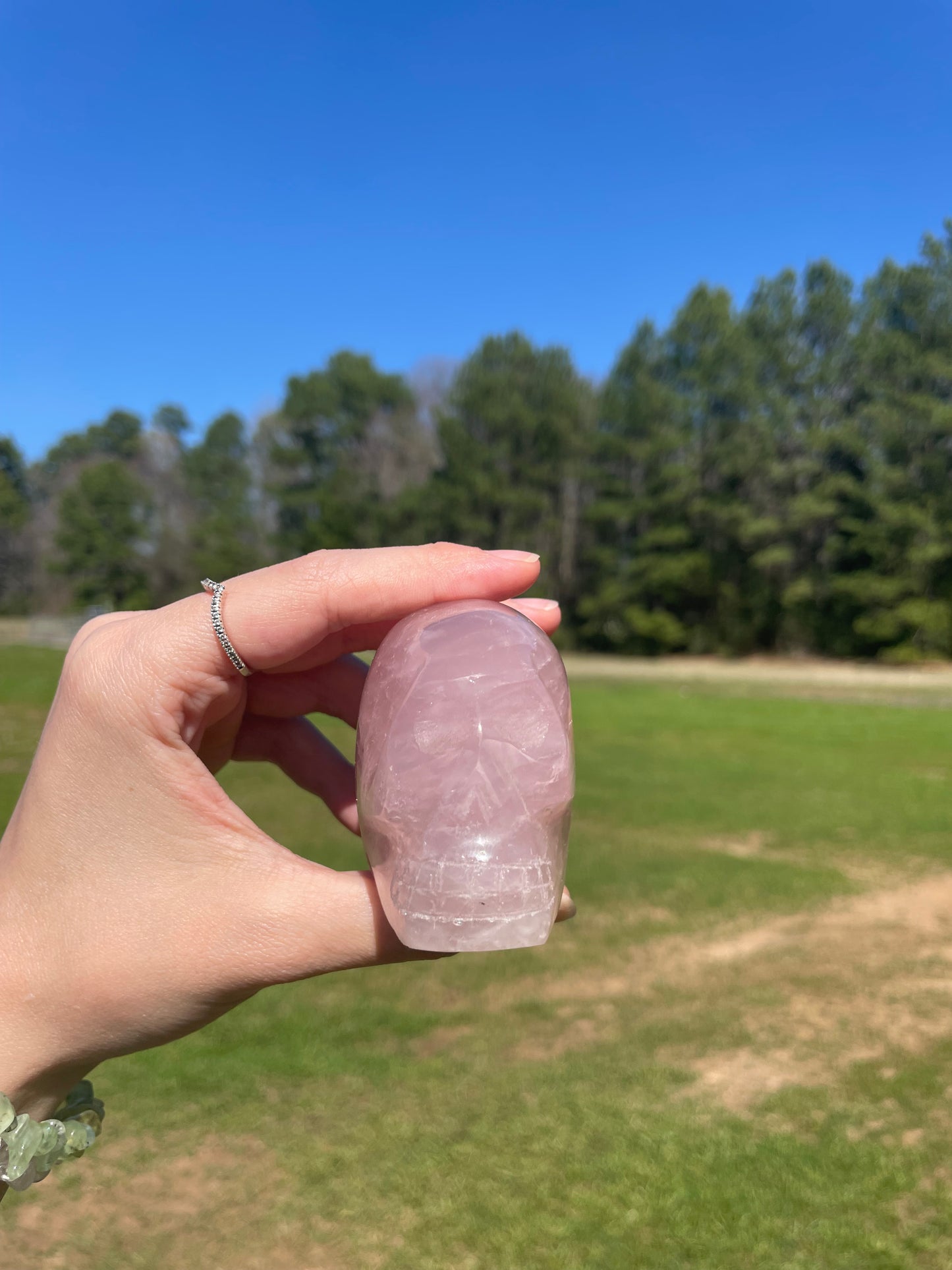 Imperfect Rose Quartz Skull