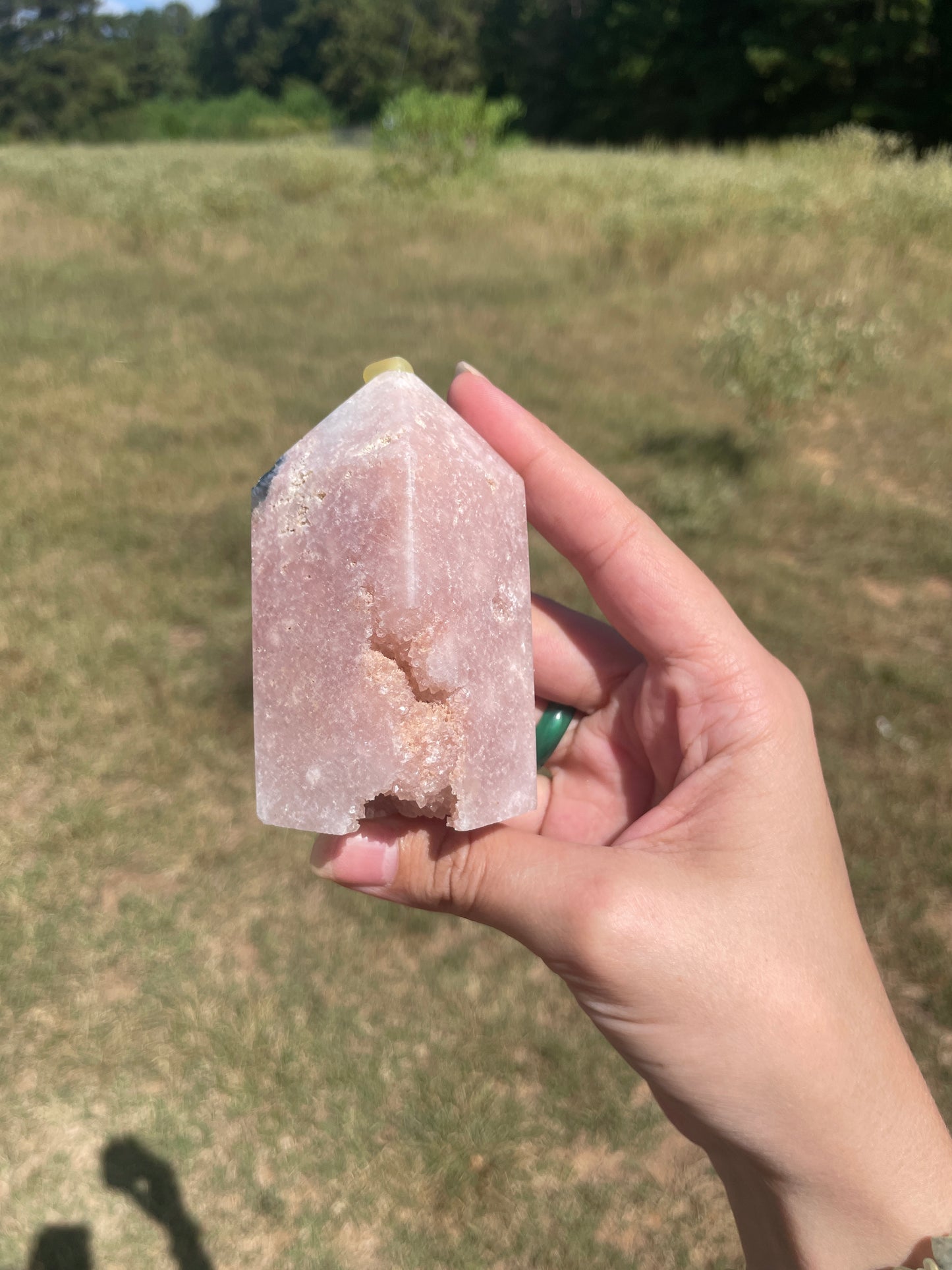 Druzy Pink Amethyst tower 5