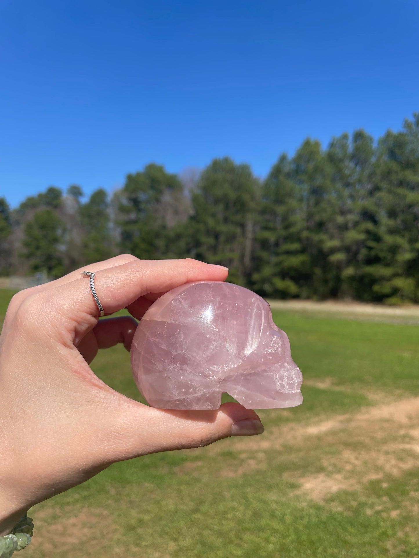 Imperfect Rose Quartz Skull