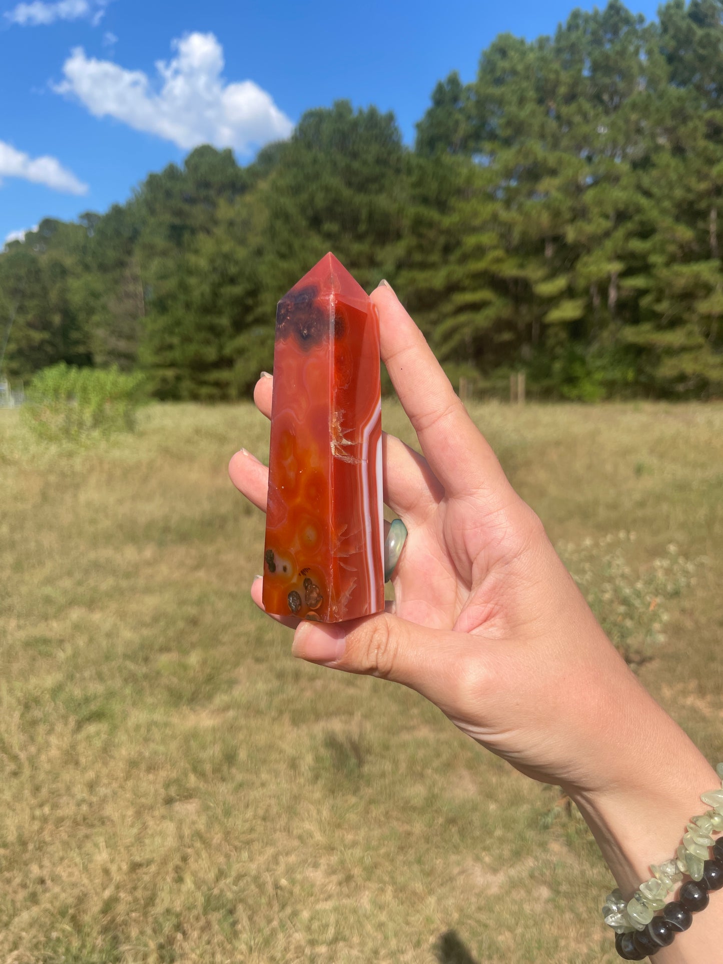 Beautifully banded Carnelian tower #2