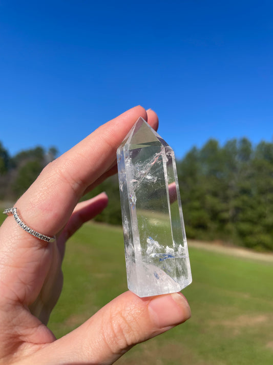 Clear Quartz Tower w/inclusions (2)✨