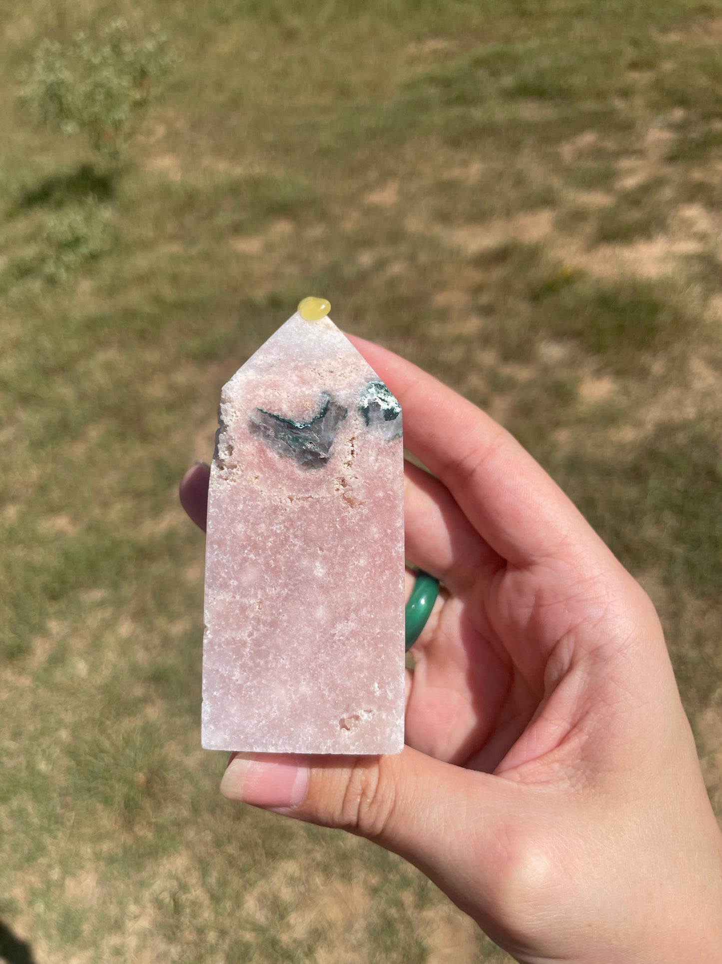 Druzy Pink Amethyst tower 5