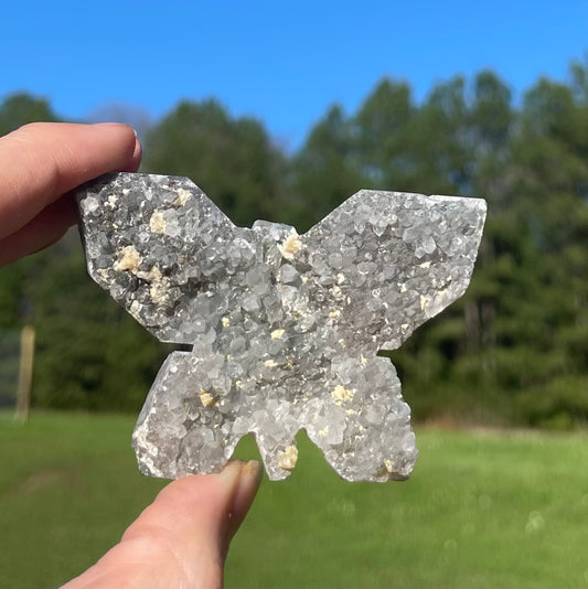 Druzy Amethyst Butterfly Carving 🦋