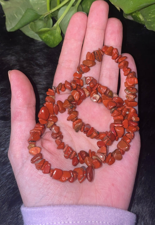 Red Jasper Chips Bracelet