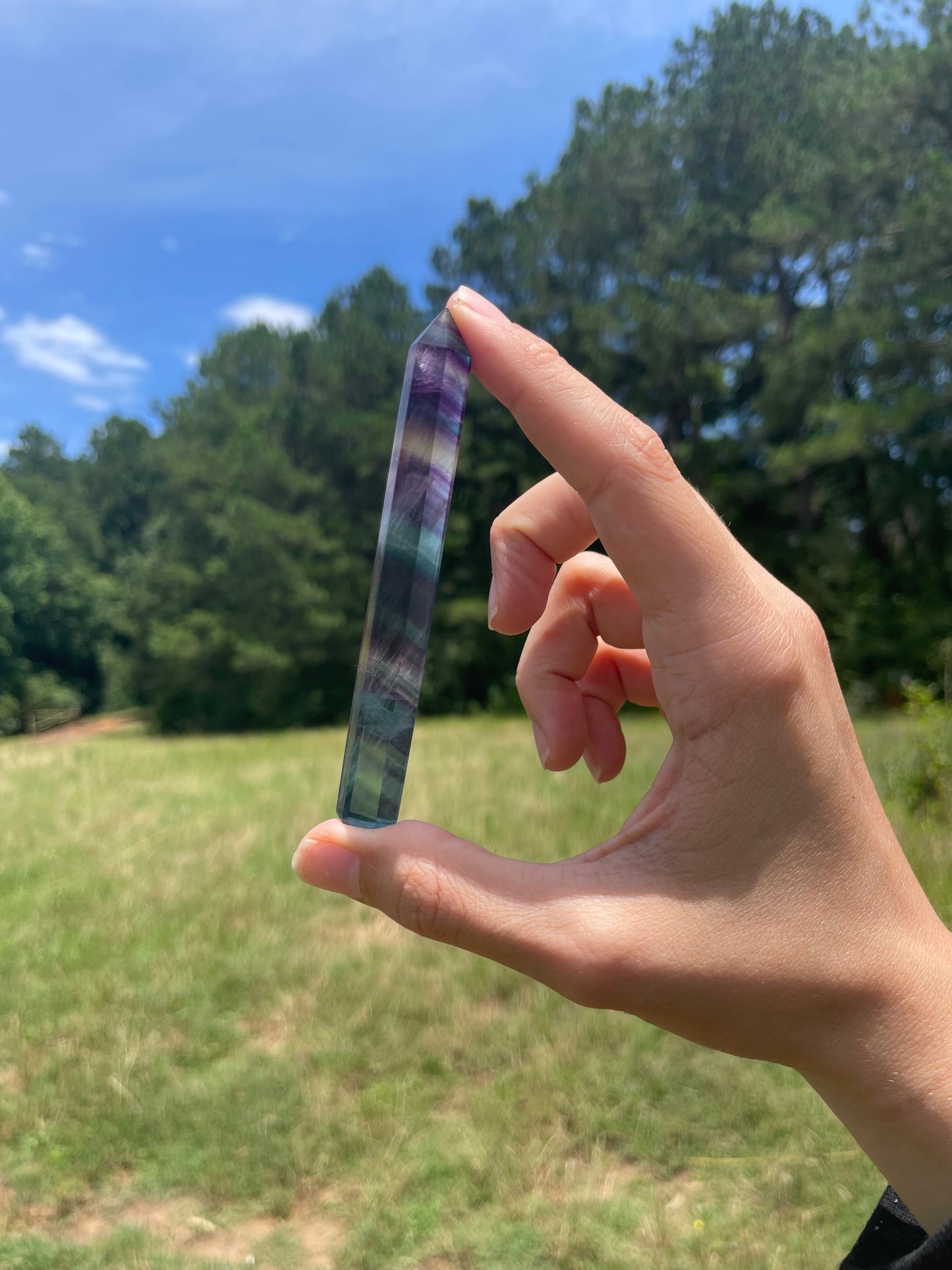 Banded Fluorite Tower #2