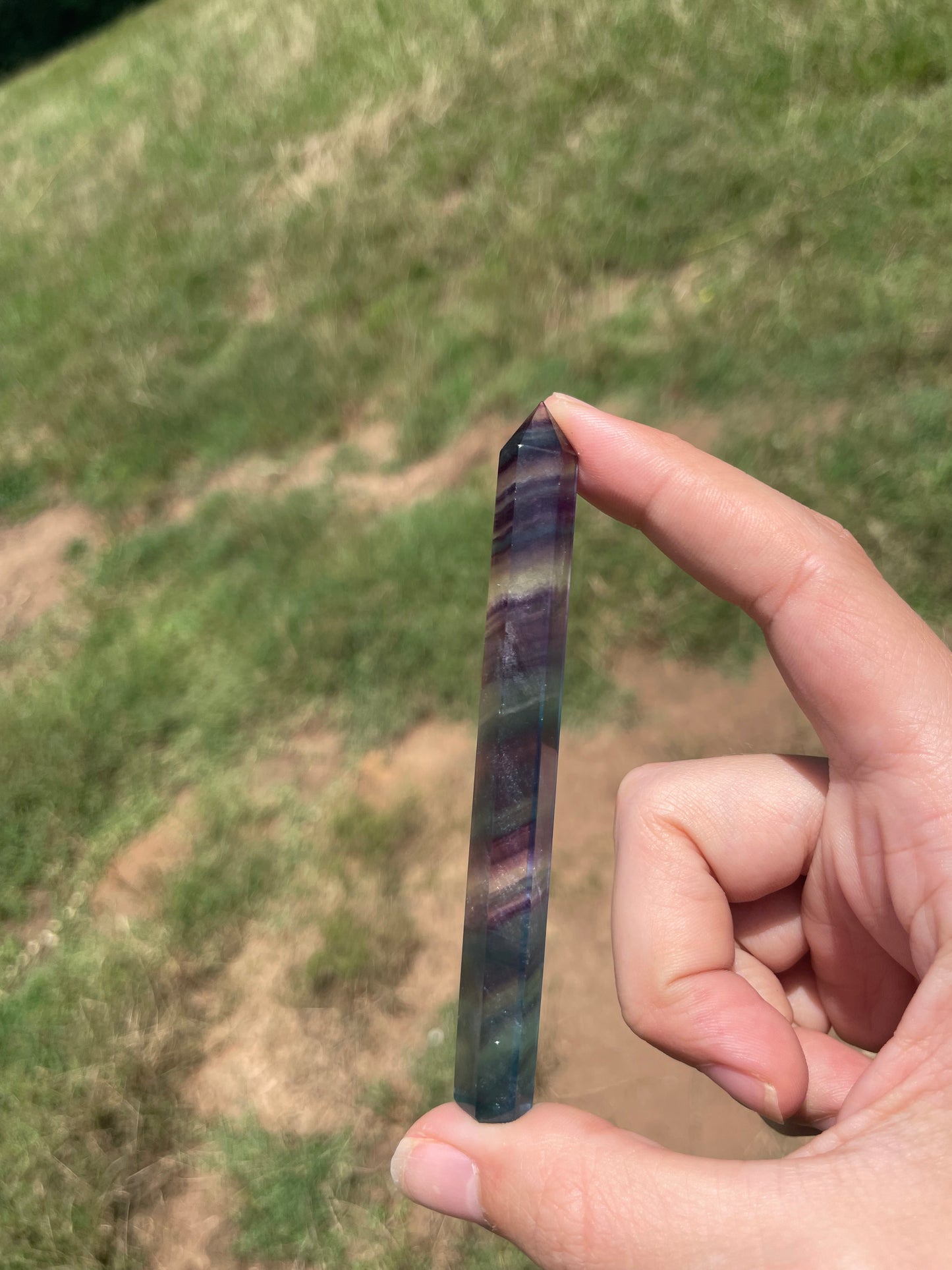 Banded Fluorite Tower #2