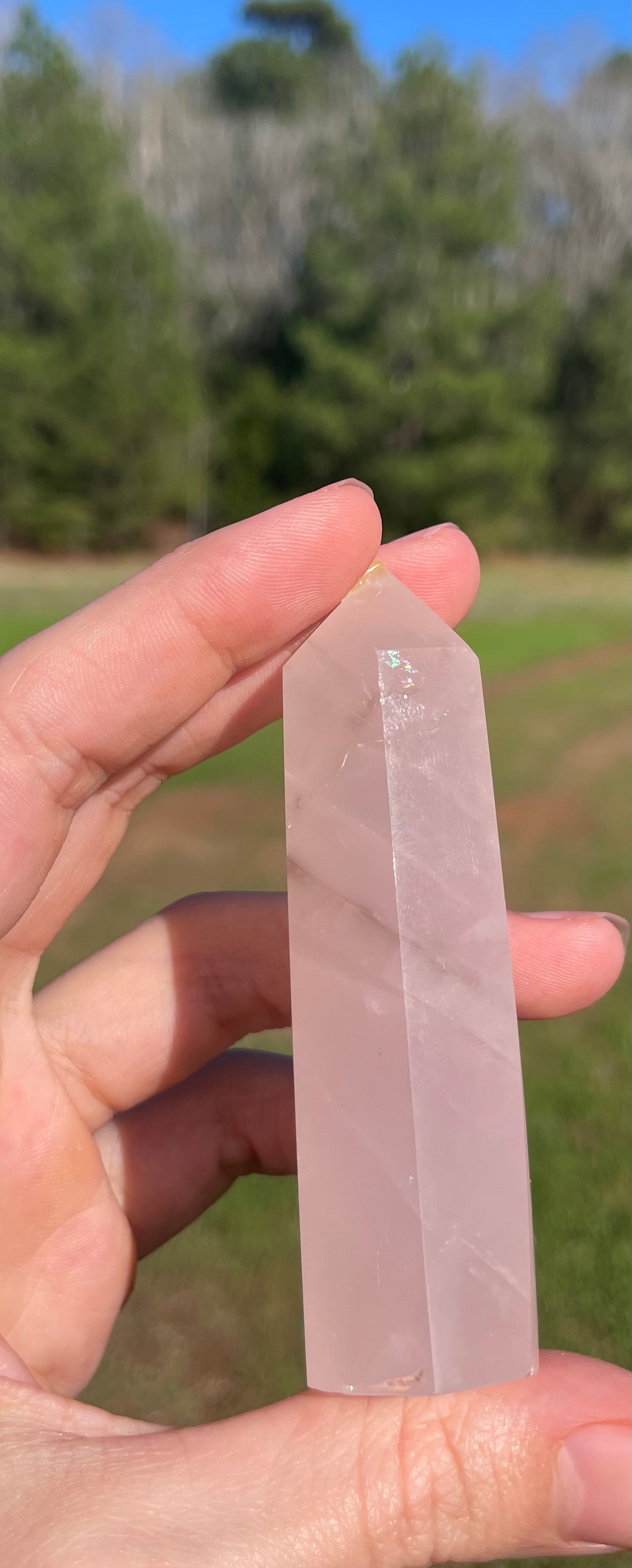 Rose Quartz Tower(chakra chart)